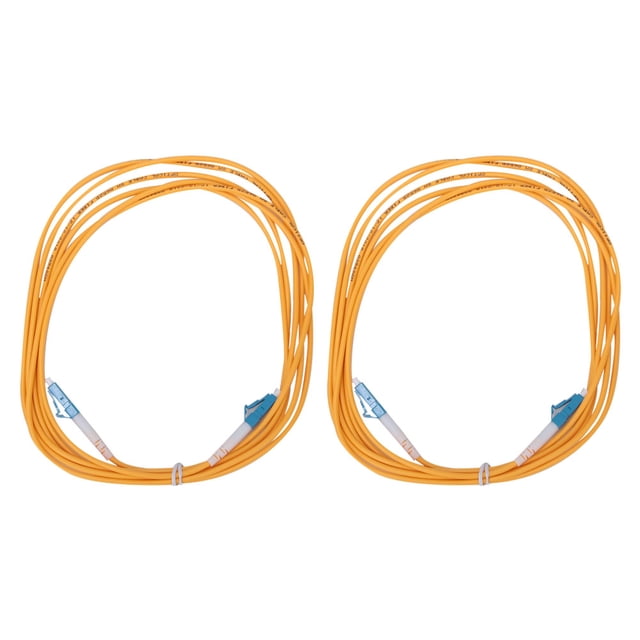 Cable de conexión de fibra óptica monomodo LC UPC a LC UPC de 3 metros, 2 unidades