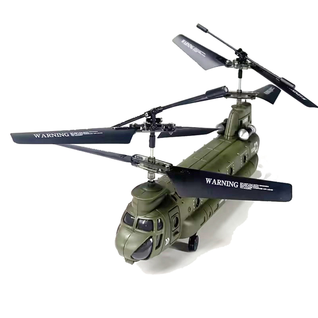 S026H Dual-Rotor Transport Helicopter, 2.4G RC 3CH Dual-Rotor Military Aircraft Model (RTF Version/Army Green)