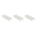 thumbnail image 2 of jesticaly 1-4 Slot Wave Shape Taco Holder Stainless Steel Mexican Display Stand Shell Rack 3 slots 18.5x6.5x4.2cm 3Set, 2 of 6