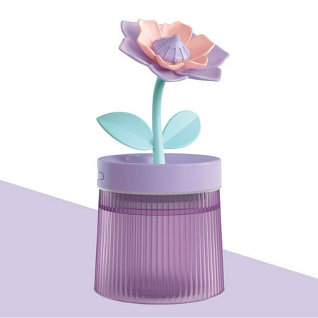 

BUYISI Flower Humidifier Usb Gardenia Sunflower Ambient Light Spray Humidifier