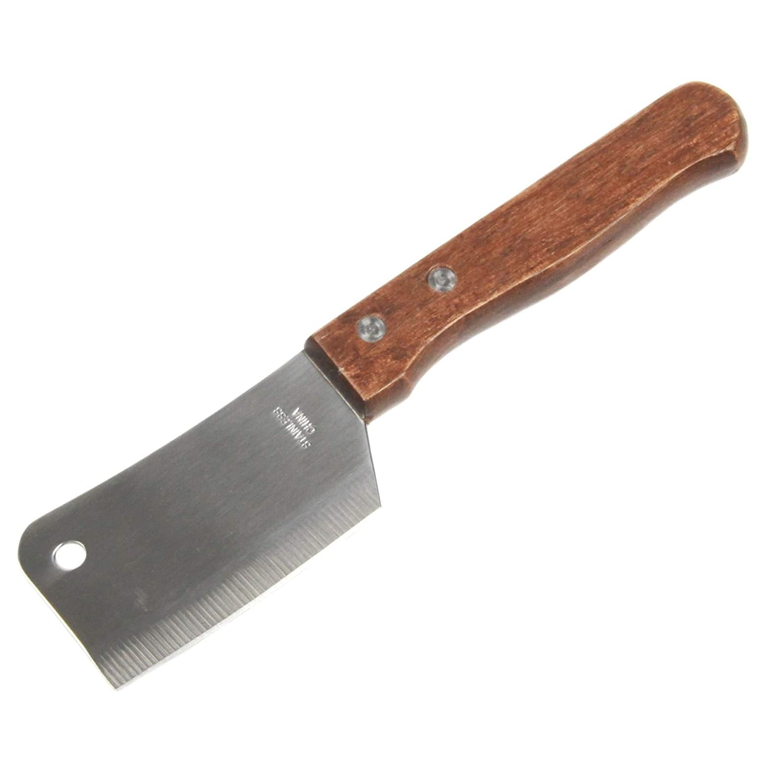Mini Cleaver Knife Stainless Steel Full Tang Wood Handle Butcher Chef  Slicing 5