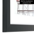 ArtToFrames 20x28 inch Smooth Black MDF Poster Frame, Wall Mounting