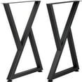 VEVOR Metal Table Legs, 28 x 18 inch Desk Legs, Set of 2, Heavy Duty