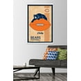 thumbnail image 2 of NFL Chicago Bears - Retro Logo 14 Wall Poster with Wooden Magnetic Frame, 22.375" x 34", 2 of 5