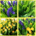 thumbnail image 5 of 18Pcs UV Resistant Artificial Monkey Grass, Ferns, Mums & Rosemary Plants Outdoor - Faux Greenery Arrangement for Front Porch, Window Box Planter, Hanging Basket, Garden Deco, 5 of 7