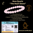 thumbnail image 3 of Svelandre Gemstone Bracelet - 100% Genuine Rose Quartz, Healing, Balance, Anxiety Relief, 3 of 5