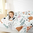 thumbnail image 4 of Homewish Kawaii Brown Capybara 3-Piece Full Size Comforter Sets for Child Boys Girls,Chic Floral Flower Bedding Comforter Set,Cartoon Animal Lightweight Bedding Sets,Super Cozy Room Decor,Reversible, 4 of 8