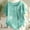 Mint Green-08, variant on LIBRCLO Womens T-Shirts V-Neck Crew Sleeve Shirts Casual Fashion Printed Button Spring And Summer T-Shirt