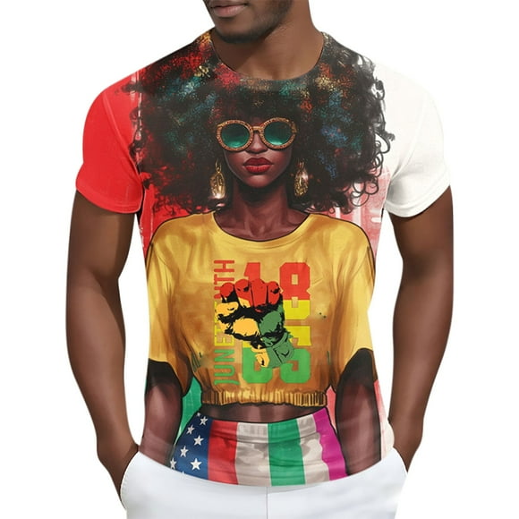 Tops para hombre, blusas y camisas de manga corta con cuello redondo para hombre Camisa de manga corta estampada para hombre Top/camisa de manga corta con cuello redondo Tops para hombre