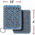 thumbnail image 2 of Knapp Made Combo Chainmail Cast Iron Scrubber with Silicone Core - Heavy Duty Rings and Fine Chainmail Rings -Premium Cleaner -Perfect for Cast Iron Cookware,Skillet,Woks, 2 of 4