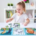 thumbnail image 4 of Lubelski 1 Set Magnetic Puzzle Smooth Surface Bright Color Preschool Kids Folding Magnetic Puzzle Book for Gift, 4 of 8