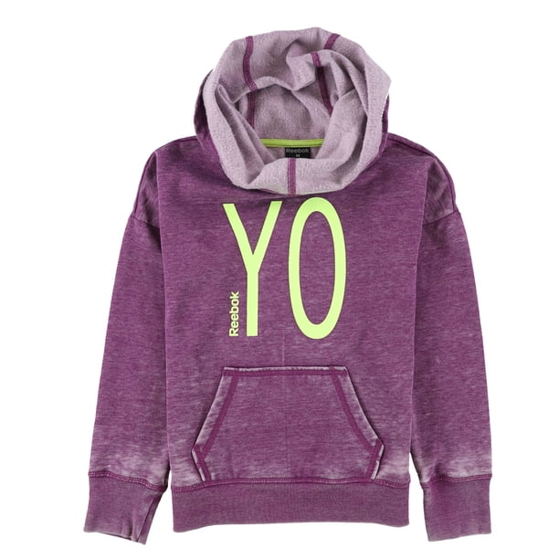 Reebok Girls Cowl-Neck Yoga Sweatshirt phloxpurple L