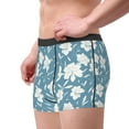 thumbnail image 3 of Kdxio Men's Boxer Briefs with Lilies Flowers Print - Comfortable and Breathable Underwear for Everyday Wear, 3 of 7