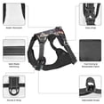 thumbnail image 3 of Vsdgher Astronaut With American Flag Pattern Dog Harness,No Pull Pet Harness with Soft Padded Handle,Adjustable Reflective Vest with 2 Buckles,4 Slide Buckles,S-XL X-Large, 3 of 4