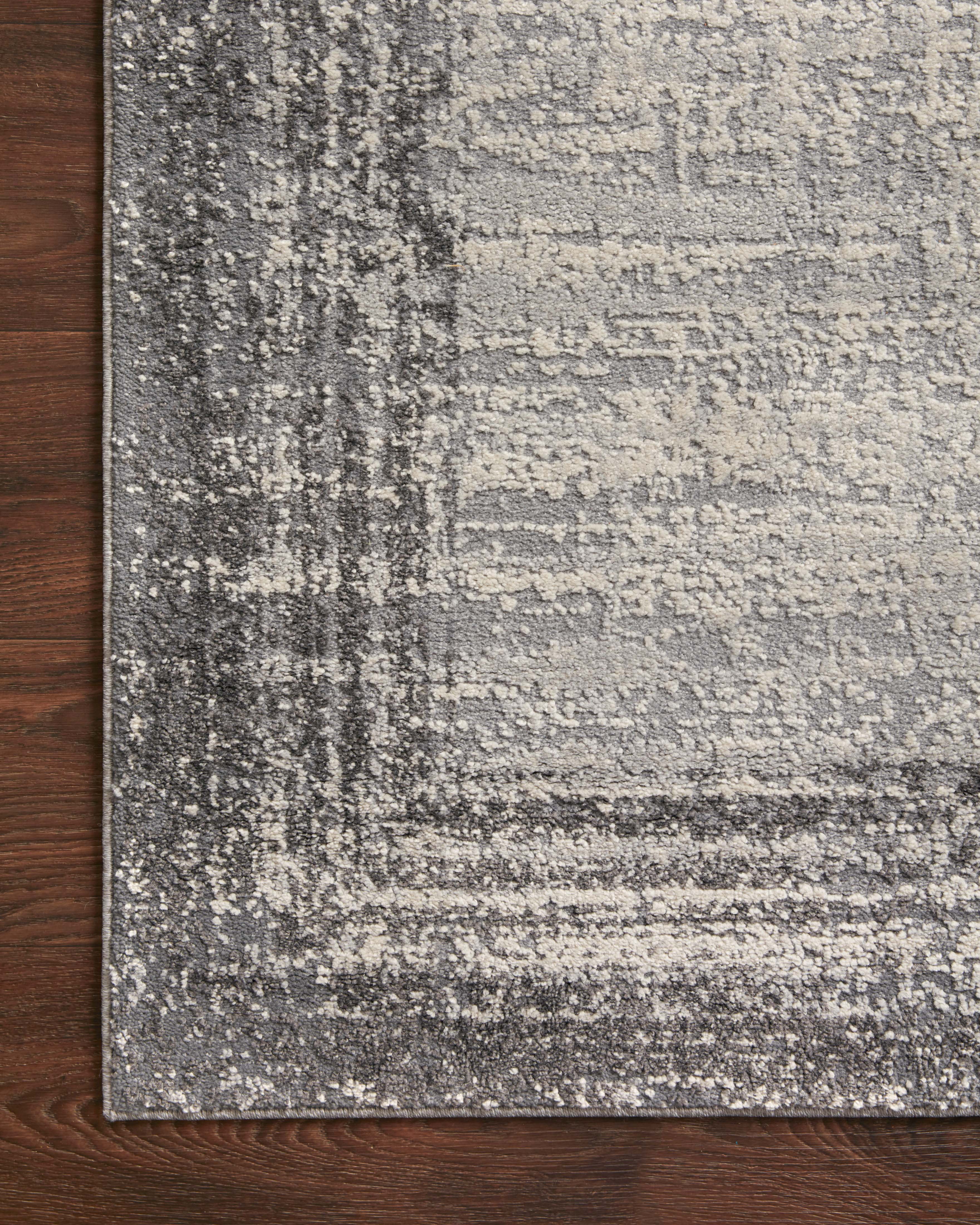 Loloi Austen AUS-02 Abstract Pebble / Charcoal Area Rug 18" x 18" Sample