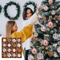 thumbnail image 1 of Adornos Colgantes XWSHYW Adornos Navideños Bola de Colores 6/8 Cm, 1 of 6