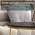 thumbnail image 5 of Peispie 27.6" Round Nesting Coffee Table Set of 2, Modern Stacking End Tables with Sturdy Metal Frame, Faux Marble & Industrial Wood Accent Side Tables for Living Room Bedroom, Black Gold, 5 of 8