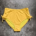 thumbnail image 4 of Ccpelsie Women's High Waisted Bikini Bottom Full Coverage Bathing Suit Swim Bottoms Tummy Control Swimsuit Shorts(Yellow,2XL), 4 of 4