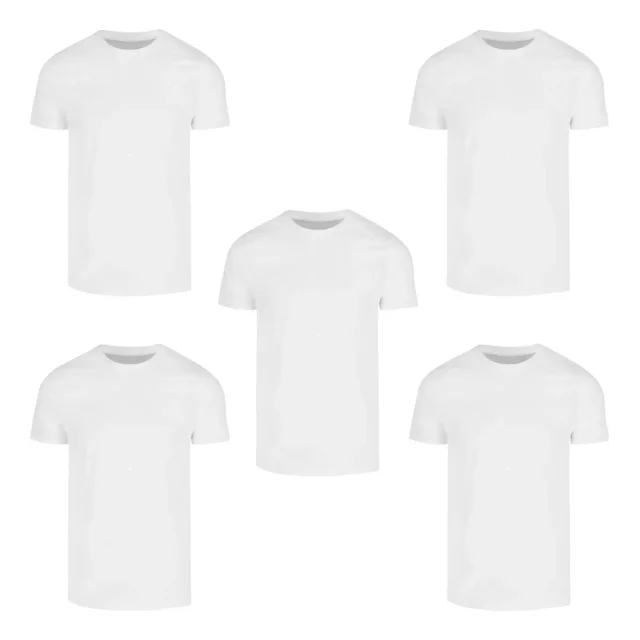 Playeras De Hombre Manga Corta Pack 5 Piezas Mayoreo Lisas
