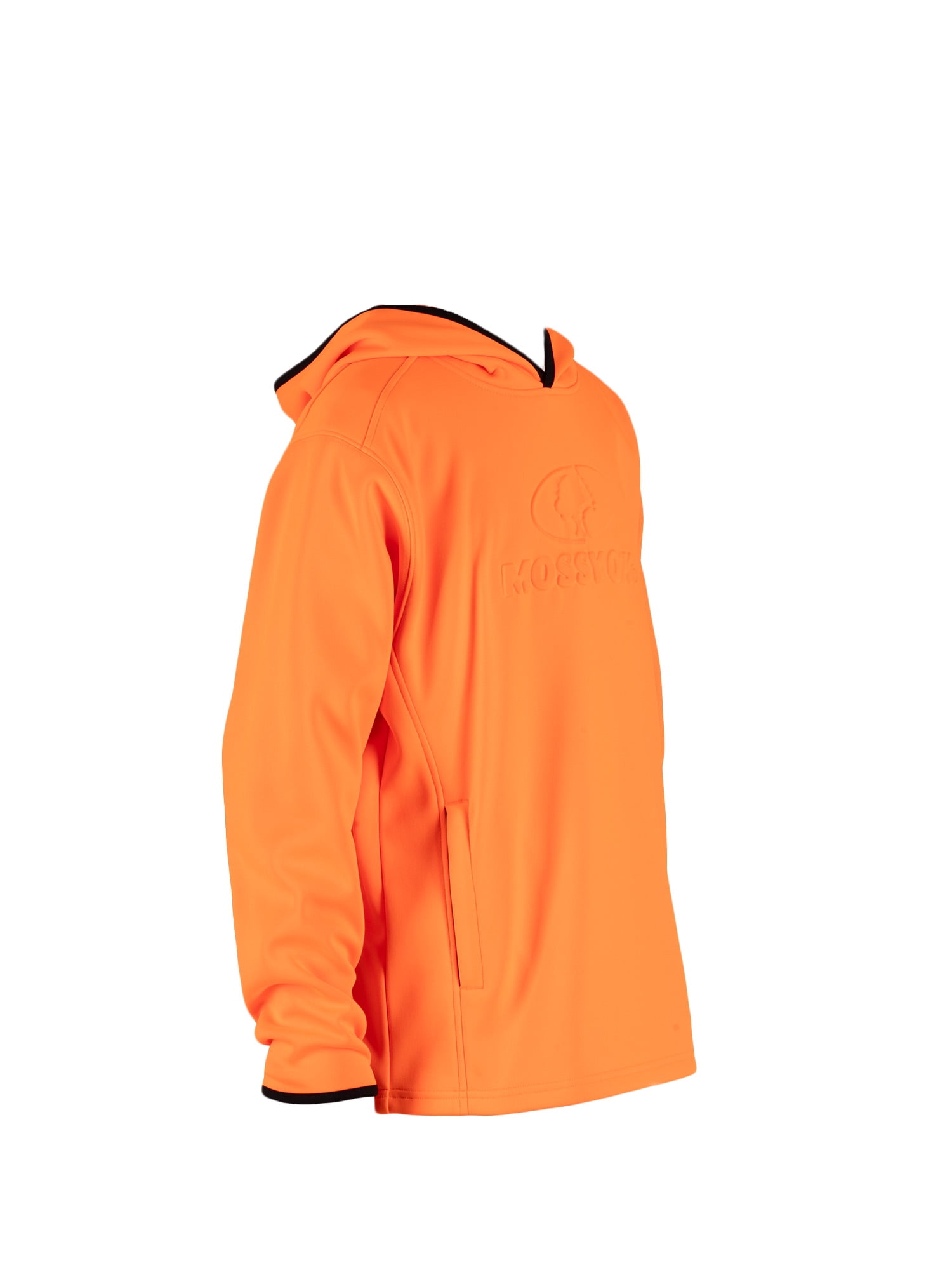 Mossy Oak Youth Long Sleeve Camouflage Hunting Pullover Hoodie, Blaze Orange, XS