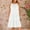White, variant on Crochet Hollow Halter Dress for Women 2024 Summer Sleeveless Mini Dresses Boho Tiered Flowy A Line Beach Sundress
