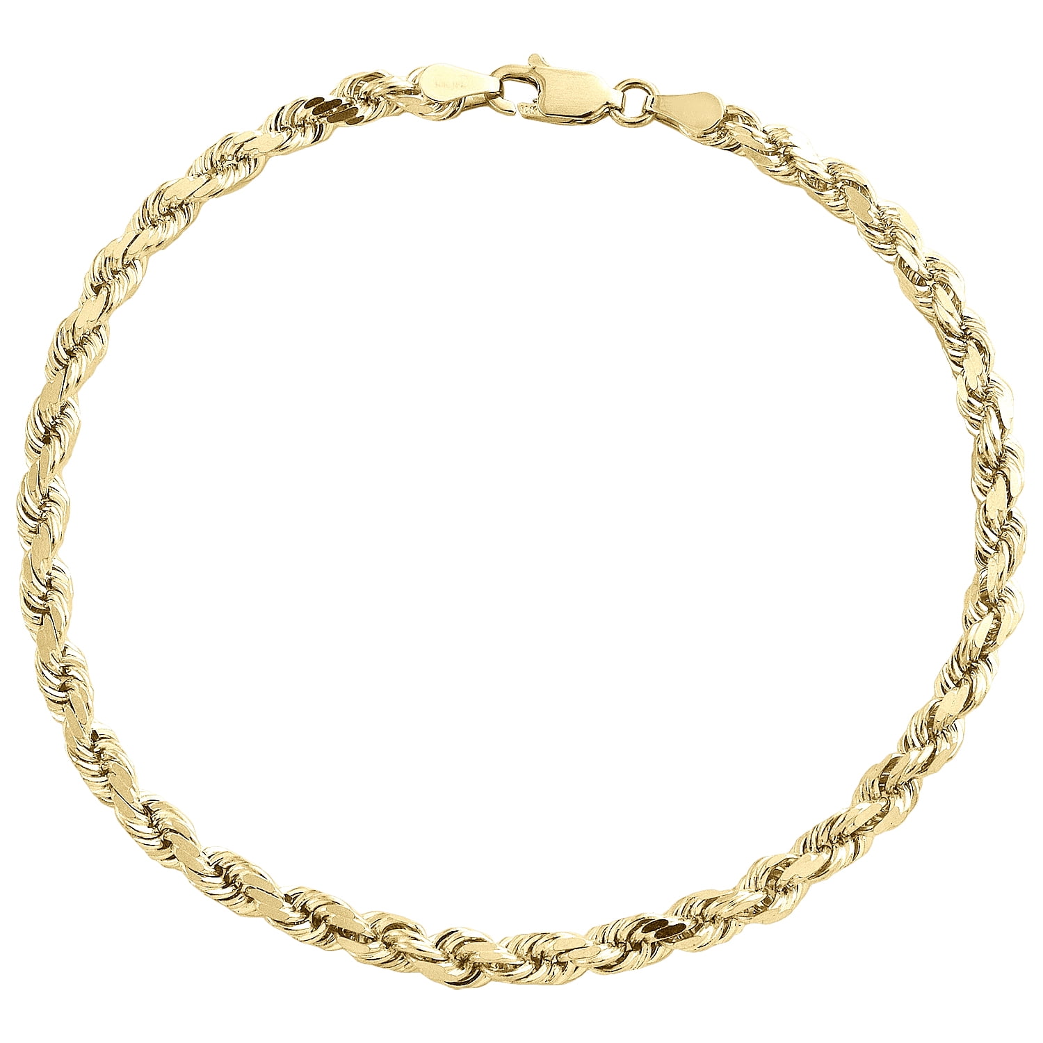 Mens 10K Yellow Gold 6mm Hollow Miami Cuban Link Box Clasp Bracelet 8 - 9 Inch