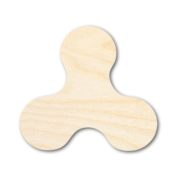 Unfinished Wood Fidget Spinner Shape 6" / 1/4"