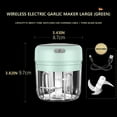 thumbnail image 2 of Pedty Electric Garlic Chopper, Portable Veggie Chopper, 250Ml Garlic Grinder Masher Onion Chopper, Blender To Vegetable, Cordless Food Processor for Ginger, Chili, Fruit, Meat, Spices, Beans, Etc, 2 of 2