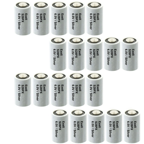 20x Exell S28PX 6V Silver Oxide Battery 4SR44, V28PX, PX28, 544,