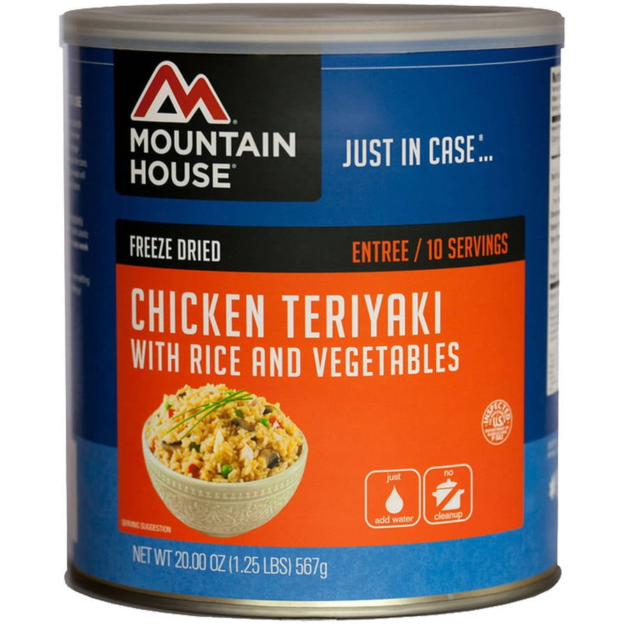 Boîte #10 Mountain House Poulet Teriyaki Avec Riz – Aliments Lyophilisés, Date 2034