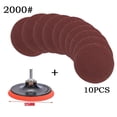thumbnail image 1 of 125Mm Hook & Loop Backing Pad 10 Abrasive Sanding Discs Angle Grinder Sandpaper, 1 of 2