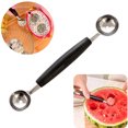 thumbnail image 4 of Yesbay Stainless Steel DoubleEnd Melon Ice Cream Baller Scoop Fruit Spoon Kitchen Tool,Scoop, 4 of 7