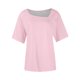 thumbnail image 3 of mfyjkho Tops Y Blusas Para Mujer, Camisa Informal De Manga Corta Con Cuello En V Y Botones De Color Liso Para Mujer. Tops De Gimnasio Para Mujer M, 3 of 4