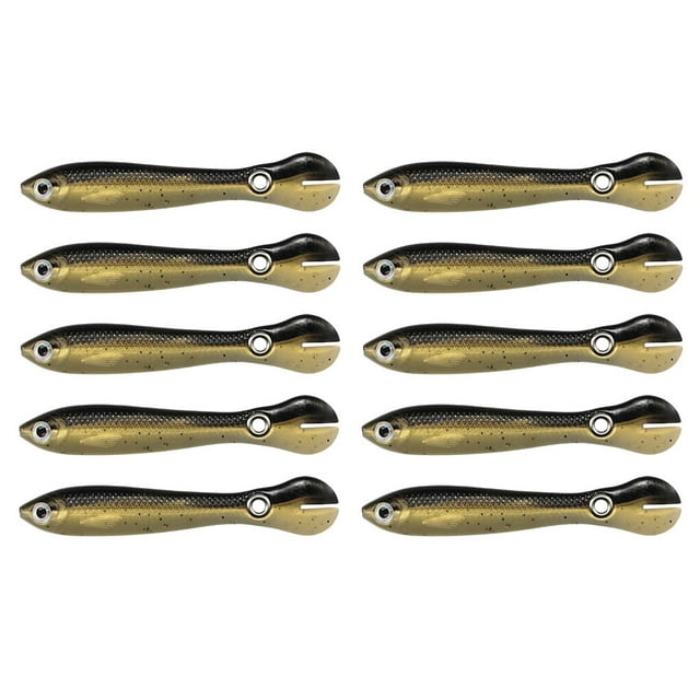 10Pcs Lure Bait Fishing Soft Lures Bionic Tail Loach Artificial Bass Tackle Fake Goods Moving Bouncing Sinking Swimming Accessory C Small