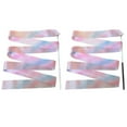 thumbnail image 4 of 10pcs Flashing Glitter Dance Ribbon Gymnastics Ballet Twirling Stick (2m White), 4 of 9