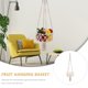 thumbnail image 4 of GOOHOCHY 1pc Canasta colgante a mano Macrame Macrame Soporte de planta Cesta de flores decorativas, 4 of 8
