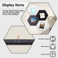 thumbnail image 5 of Threns 16 Pcs Hexagon Felt Bulletin Board with 50 Push Pins Decorative Hexagon Felt Pin Board for Photos Memos Home and Office Decor Drill Free Installation, 5 of 11