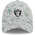 thumbnail image 2 of Women's New Era Gray Las Vegas Raiders Bouquet 9TWENTY Adjustable Hat, 2 of 6