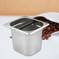 thumbnail image 1 of Caja para golpear café, acero inoxidable, mano de obra fina, utensilio de cocina, hogar, fácil de limpiar, regalos, accesorios, contenedor de residuos L, 1 of 8