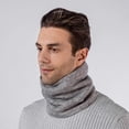 thumbnail image 6 of Holiday Gifts! Titcea Unisex Neck Gaiter Double-Layer Solid Color Wind Protection Knitted Neck Warmer Thick Scarf for Men Women, 6 of 7