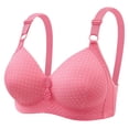 thumbnail image 1 of Bmisegm Soutien-Gorge pour Femmes avec Bretelles Réglables Design Sans Fil Style Dos Nu pour Confort et Tenue Toute la Journée Rose 42, 1 of 2