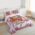 thumbnail image 3 of Castle Fairy Western Cowgirl Bedding Comforter Set 2pcs for Girls,Chic Floral Rose Horse Twin Comforter Sets Microfiber,Dreamy Princess Breathable Bedding Set,Super Cozy Room Decor,Reversible, 3 of 8