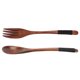 thumbnail image 5 of Utensilios de madera Cuchara Tenedor, Juego de tenedor de cuchara japonés Juego de tenedor de cuchara japonés Cubiertos de madera Logre más, 5 of 14