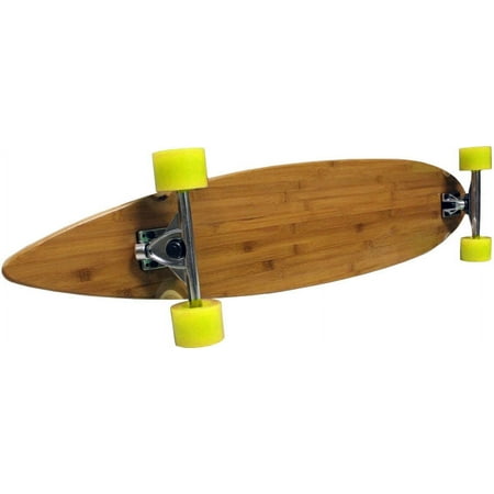 BAMBOO LONGBOARD 9x43 Complete Pintail Cruiser Skateboard Downhill Trucks 70mm price history on PriceWatchPro