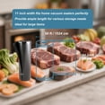 thumbnail image 3 of FLRBAGSTO All Black Vacuum Sealer Rolls 11" x 50', 5.5 Mil Vacuum Seal Bags for Food Storage, Sous Vide, and Meal Prep, Heavy Dut, 3 of 5