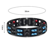harmtty Therapy Bracelet Magnetic Adjustable Jewelry Anti-fatigue Electroplating Bracelet