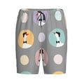 thumbnail image 4 of Naloa Cute Geese Men's Short Pajama Pants, Lounge Comfort Shorts with Elasticized Waistband and Side Pockets - XX-Large, 4 of 9