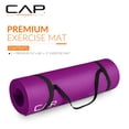 thumbnail image 2 of Esterilla de yoga CAP Barbell de alta densidad, 68 x 24 cm, 12 mm, color vino, 2 of 7