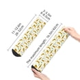 thumbnail image 2 of Goofa Leopard Print Pattern Non Slip Socks with Grips for Elderly, Crew Socks Yoga Hospital Socks Cushioned Sole Gripper Socks for Men Women, 2 of 5