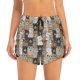 thumbnail image 2 of Balery Cartoon Bear Pantalones cortos deportivos para mujer con forro y dos bolsillos, elásticos, para entrenamiento, gimnasio, yoga-Small, 2 of 7
